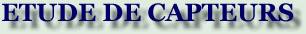 etude de capteurs